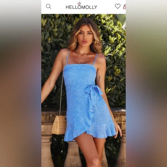 Hello Molly Down to Georgia Blue Mini Dress